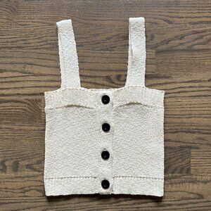 Derek Lam Denim Button Down Sweater Tank